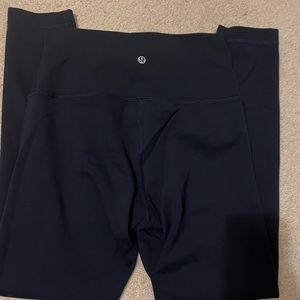 Lululemon Wonder Train high rise leggings, in navy blue